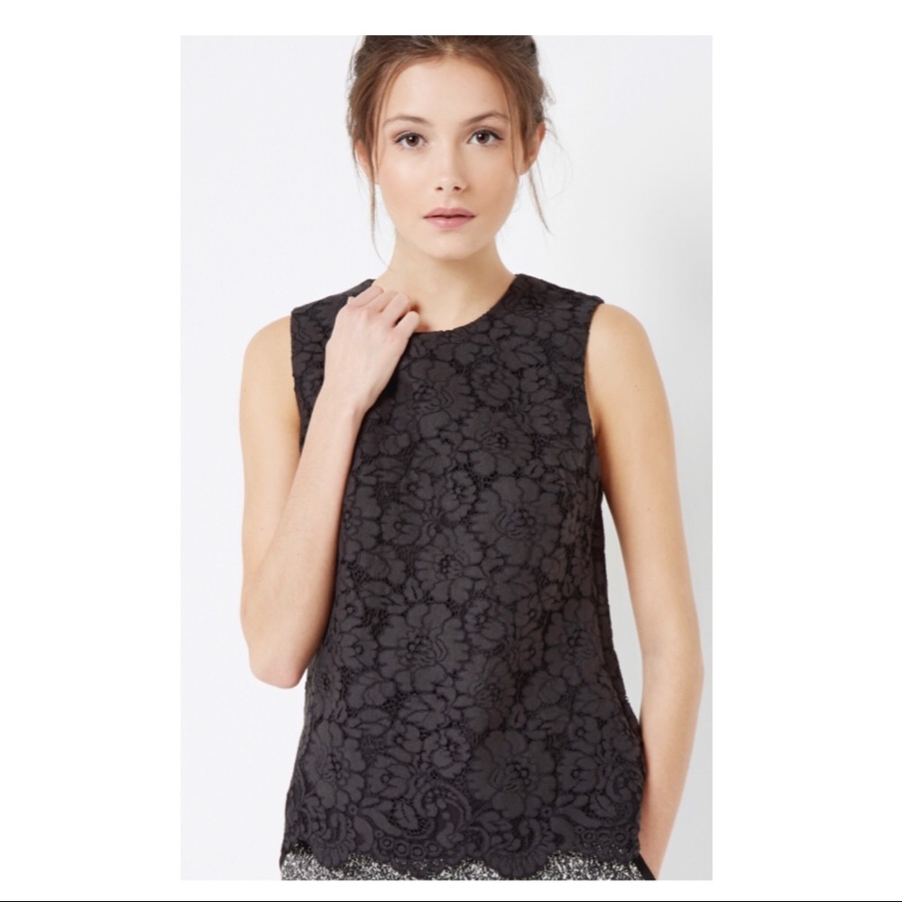 NWT Ted Baker London beautiful black lace tank top